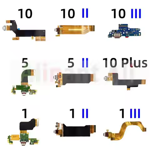 AiinAnt USB Dock Charging Connector Port Charger Flex Cable For Sony Xperia 1 5 10 I II III 2 3 Plus