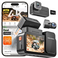WOLFBOX X5 Duo 4K Front and Rear Dash Cam Sony STARVIS 2 IMX678 & IMX675 4K+2.5K Dual Car Camera 5.8