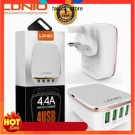 Kepala Plug LDNIO A4404 4.4A 4 Usb Fast Charger Kepala Charger Charge Phone Plug Usb