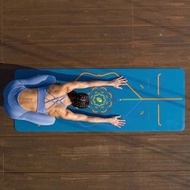 liforme blue sky rainbow yoga mat