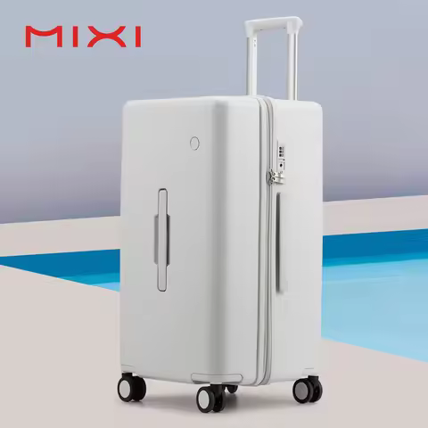 Mixi Large-Capacity Suitcase 24 26nch Checked in Rolling Wheels PC Luggage TSA Lock Trolley Case Tra