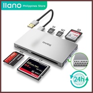 Llano USB 3.0 Card Reader 5Gbps 512Gb OTG SD TF Cf Ms M2 Multifunctonal Aluminum Alloy