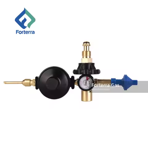 Helium Tank Balloon Inflator Regulator for Latex and Foil Balloons Equipped with 60/40 70/30 air mix