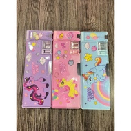 3D UNICORN Pencil Case - Complete with Sharpener and Box Penghapus - 533 - 49 [rainbow] S-187