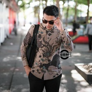 KEMEJA Wholesale Men's Long Sleeve BATIK Shirts - Adult Men's Shirt Tops - FORMAL Style Men's Unifor