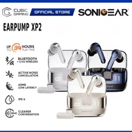 SONICGEAR Earpump XP2 ANC TWS Wireless Earbuds Bluetooth 5.4 Active Noise Cancellation ENC 32H Playt
