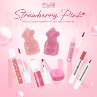 4U2 Cosmetics Thailand Tone Strawberry Pink Pantone Trendy, Sweet Strawberry Pink Vegan Lipstick