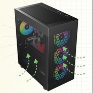 Gaming Case, ASUS PRIME B250M-A, i5 6600K 6 x 120mm 彩燈風扇, Corsair VENGEANCE RGB PRO DDR4 x 2, 500GB 