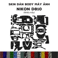 3M Skin stickers for Nikon D810 (Many models) | Anti-fouling film for Nikon D810 body