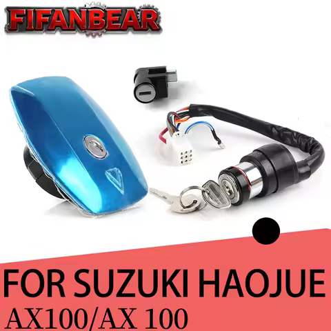 Motorcycle Fuel Tank Cap with 2 Keys Petrol Locking Caps Locks for Suzuki HAOJUE AX100 AX 100 AX100 