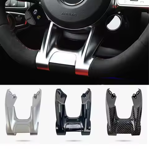 Car Steering Flat Wheel Lower Trim Cover For Mercedes Benz AMG 2019+ sport A Class W177 B Class W247