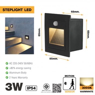 LOCAL789 EILON 3W Step Lamp Warm Light Model Tl-701A/BK Black Shop In