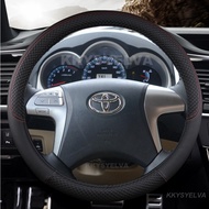 Car Steering Wheel Cover Leather For Toyota Highlander Camry Premio Estima 2007-2013 Fortuner Hilux 