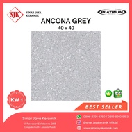 Keramik Lantai Kasar PLATINUM - ANCONA GREY 40 x 40 KW 1