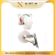 PUTIH Trolley Wheels / Small White Living Wheels / 2" White PVC Wheels / 2 Inch White Wheels