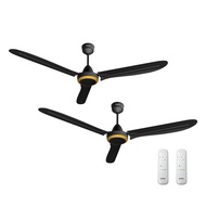 KHIND 60" BL DC Ceiling Fan (2 units) Matte Black CF683DC