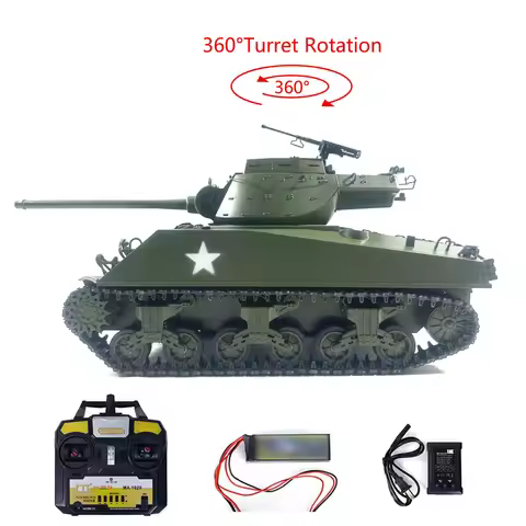 Mato Metal 1/16 Scale RTR RC Tank Army Green M36B1 Destroyer Infrared 1231 Metal Tracks and Wheels R