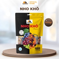 Nho Khô Mix 3 loại không hạt Oh Smile Nuts Túi Zip 400g – Không Thêm Đường Vị Chua Ngọt Tự Nhiên Ăn