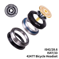 Ztto ชุดถ้วยคอแบริ่ง 4247T 42 มม. 47 มม. 1 1/8 นิ้ว -1 1/4 นิ้ว 1.25 นิ้ว 33 มม. สําหรับจักรยาน IS42