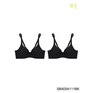 ( 1 แถม 1 ) Sabina เสื้อชั้นใน มีโครง รุ่น Perfect Bra รหัส SBXD94111 สีดำ