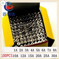 GD 100PCS glass fuse 5'20 250V 1A 2A 3A 4A 5A 6A 7A 8A 10A 12A 15A 20A 25A 30A current  fuse