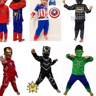 Hot Sell... Children's Clothes Costume Suit 2-10 Years Old superhero captain spiderman hulk iron venom Free to