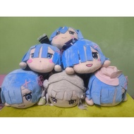 Re Zero Nesoberi Rem and Emilia Plushies