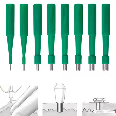 1pc Disposable Professional Biopsy Dermal Puncher for Skin Body Jewelry Ear Gauges Piercing Stretchi