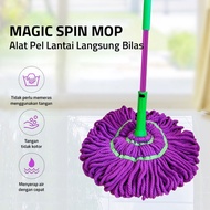 [BISA COD] Alat Pel Lantai Otomatis Putar / Twist Mop Serbaguna Perlengkapan Kebersihan Rumah Tangga