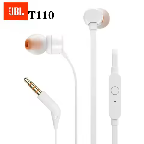 JBL TUNE 110 Officially Authorized Wired In-ear Headphones Built-in Microphone 3.5mm Interface Silic
