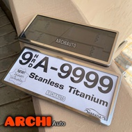 Waterproof Sign Frame Stainless Steel HARADA Standard Size 1 Pair Front-Back A-9999