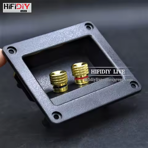 HIFIDIY LIVE speaker junction Box Speakers Terminal Box Shell 2 copper Binding Post (Install Hole 75