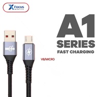 INDOK A1 Data Line 3.1A Fast Charging Data Cable Micro USB & Type C USB