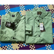 KEMEJA NEW FATHER & SON COUPLE SHIRT LONG SHORT SLEEVE SAGE GREEN, DENIM