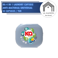Ka 4in1 Laundry Capsules 34 Pods – Anti-Dust Mite