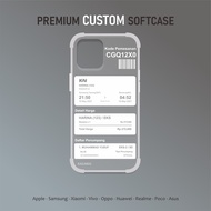 CUSTOM SOFT CASE PREMIUM SEMUA TIPE HP - Model Tiket Kereta