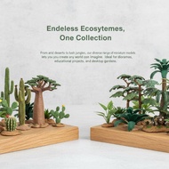 Simulated Breadfruit Baobab Coconut Palm Tree Model 1Pcs Cacti Stump Animal Farm Lifelike Toy for Of