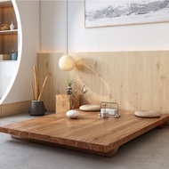 Minimalist Design Japanese Design Tatami Bed Elm Wood Bed Frame Bedroom Furniture for Minimalists Ho