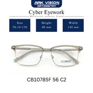 Cyber Eyework CB10785F 56 Series Eyeglasses👓 | Malaysian Semi-Rimless Business-Casual Frame Reshape 
