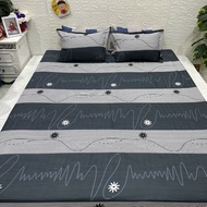 Set Ga Gối Cotton Poly Ga Kèm 2 Vỏ Gối Nằm Bộ Ga Gối 3 Món Drap Giường Ga Giường Đủ Kích Thước M2/M6