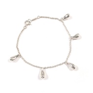 【日本直送 中古美品】蒂芙尼 TIFFANY&Co. 手鍊 淚滴 5P 艾爾莎柏奈蒂 銀 925 經拋光處理