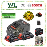 BOSCH 1600A016GG PROCORE 18V 4.0Ah Battery x2 + GAL1880 x1/ Battery Charger Set/Bosch Beteri