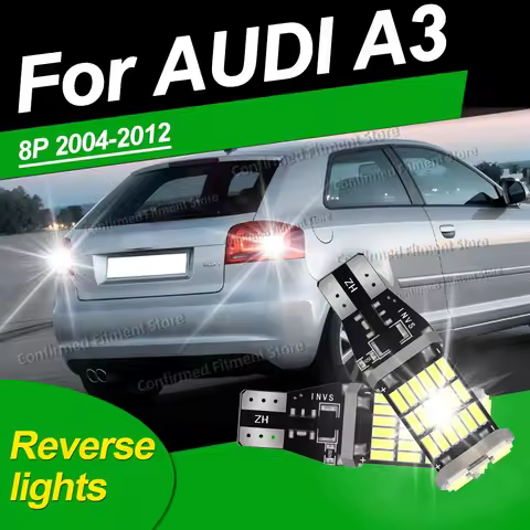8200LM 6000K White Reverse lights W16W T15 LED Bulb Canbus 4014SMD Chip For AUDI A3 8P 2004-2008 200