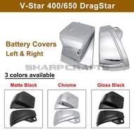 Motorbike Left Right ABS Battery Fairing Side Cover For Yamaha V-Star XVS 650 XVS650 XVS650A Dragsta
