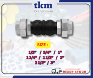 [TKM] [SIZE 20MM 3/4" - 80MM 3"] Rubber flexible joint Rubber Expansion joints Union Coupling Double