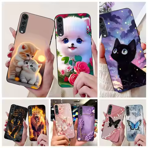 For LG Velvet 5G Case LM-G900N Cute Cat Fashion Painted Cover Soft Silicone Phone Case For LG Velvet
