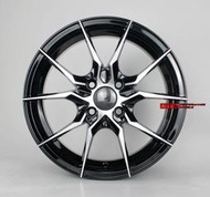 耀麒 BJ1 新款 15吋 鋁圈樣式 4X100/114.3 &amp; 5X100 6.5J ET38 黑底車面