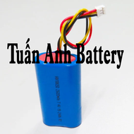 Pin sạc 18650 7.4v 2200 2600 3200mah Kèm Mạch Bảo Vệ 6A 10A 15A Với Jack 3 dây XH 3P PH 3P dùng cho