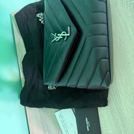 YSL聖羅蘭 LOULOU黑銀中包
