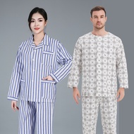 Hospital hospital gown, easy to take off, patient 院病号服易脱穿患者服病员服护理女士男住院病人服长袖 BHF29